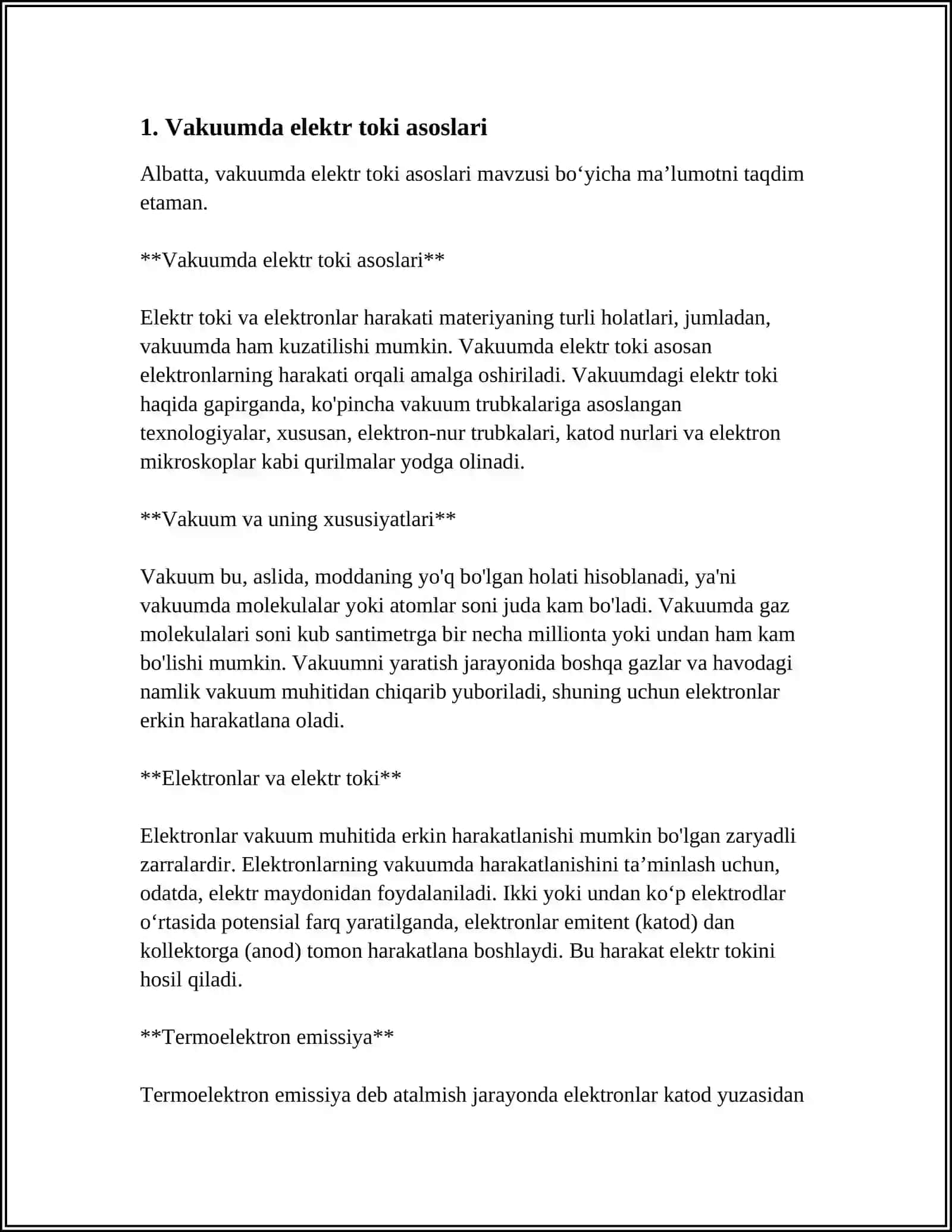 Vakumda Elektr Toki 3
