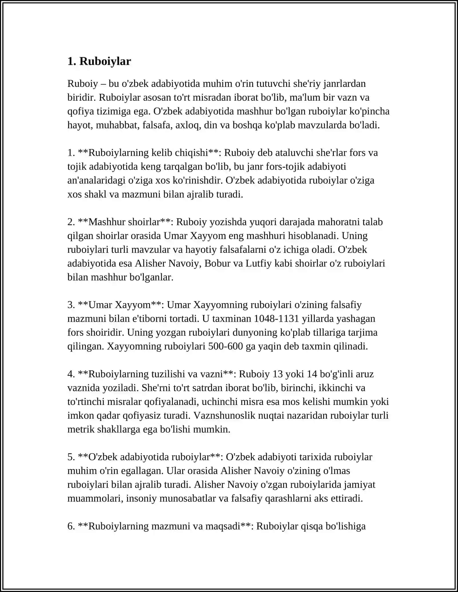 ZAMONAVIY OZBEK SHE'RIYATIDA KICHIK JANRLAR 3