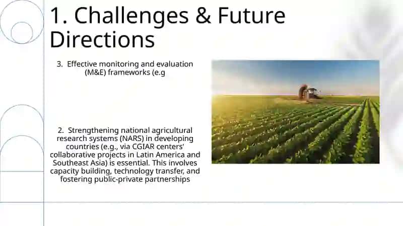 Strengthening national agricultural research systems (NARS) in developing countries 3