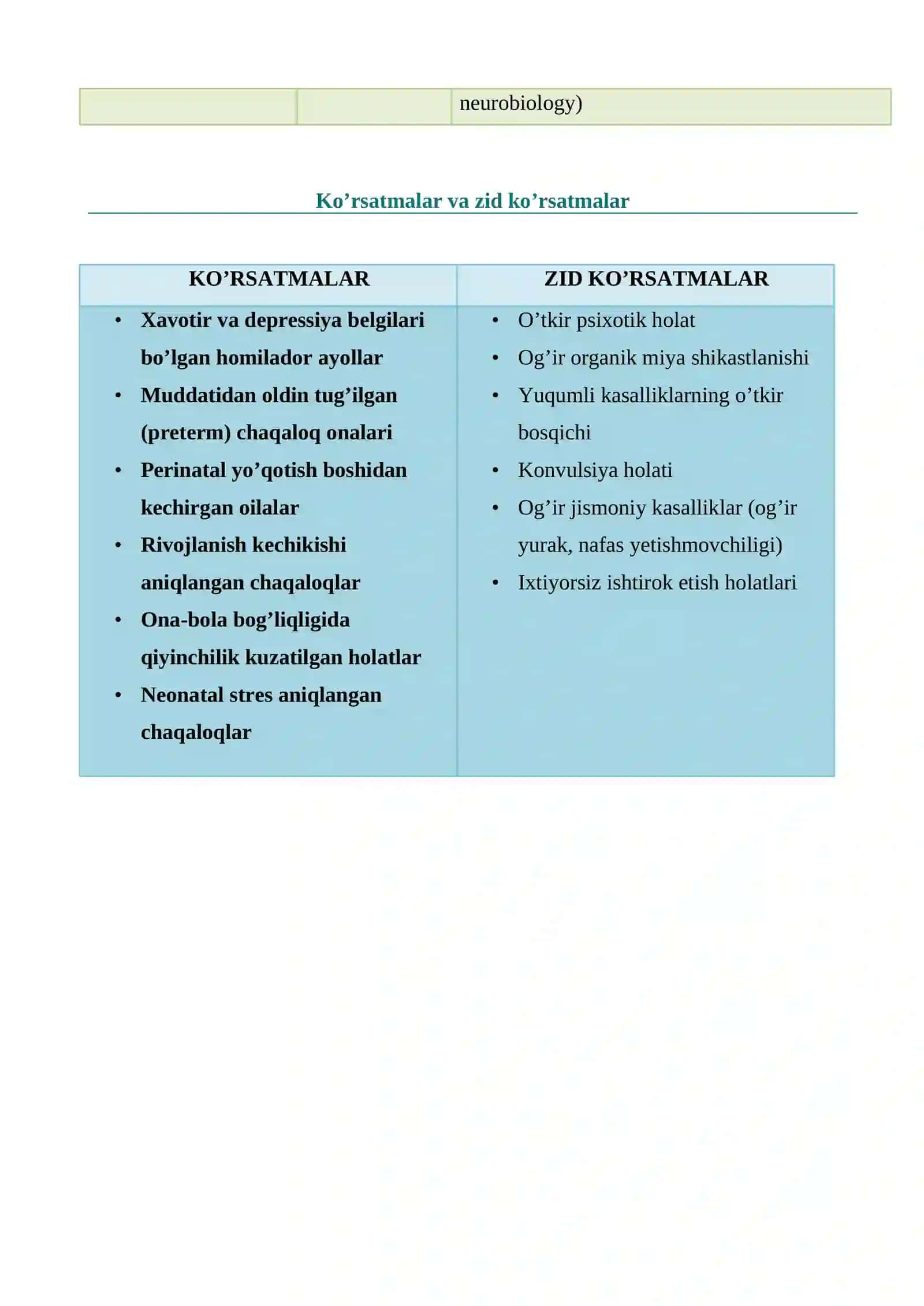 Perinatal va Neonatal Psixokorreksion Dastur (PNPD) 3