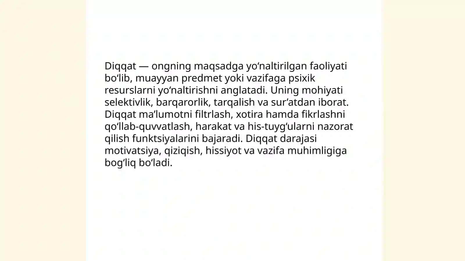 Diqqat va uning turlari 3