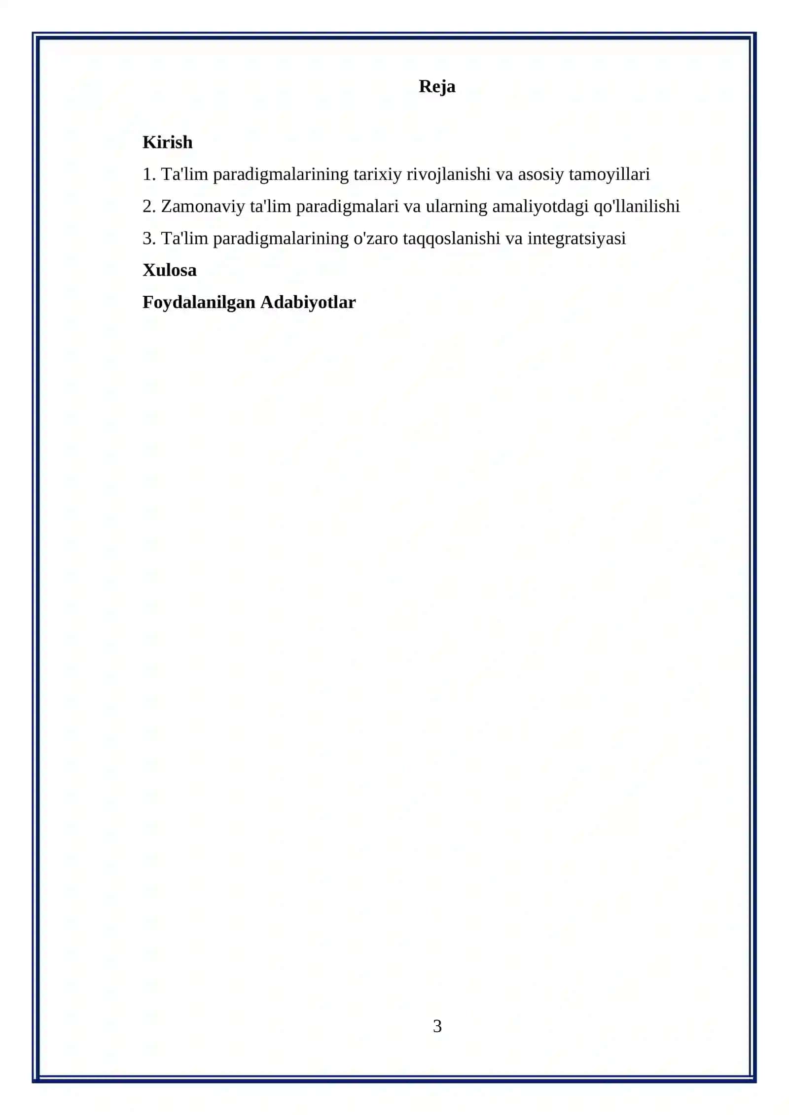 Ta'lim paradigmalari 3
