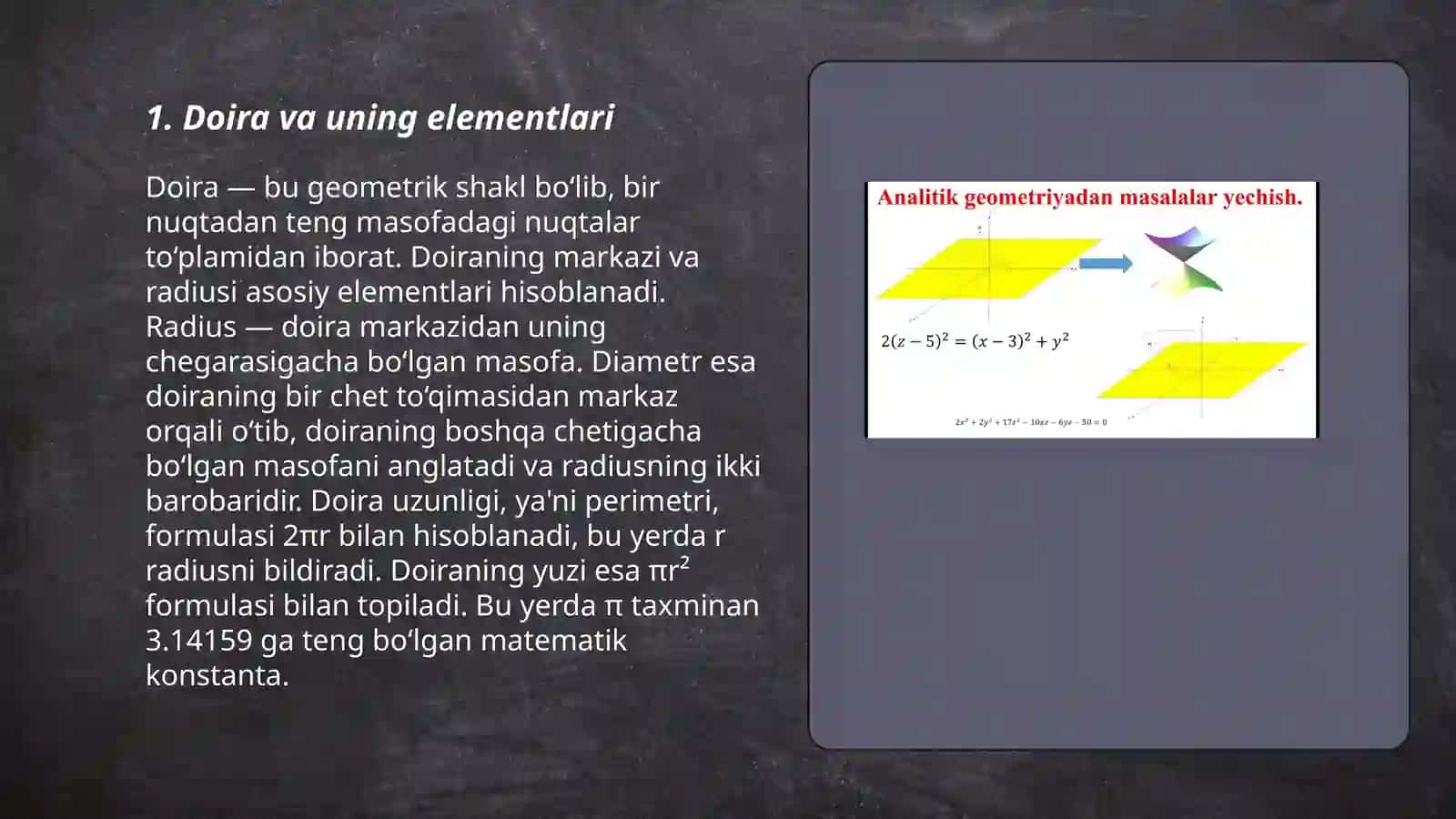 Yasashga doir geometrik masalalar haqida tushuncha 3