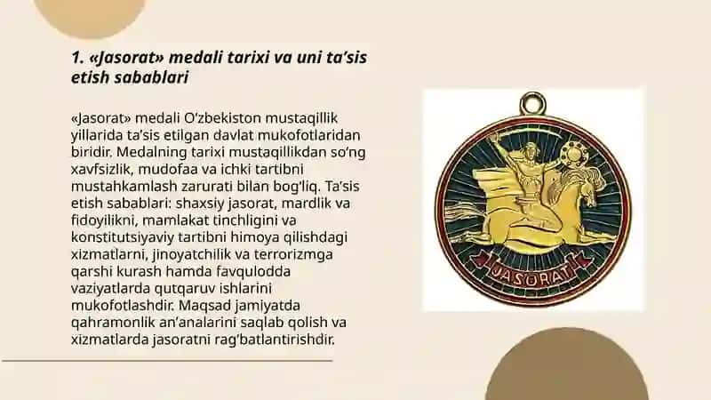 « Jasorat » Medali 3