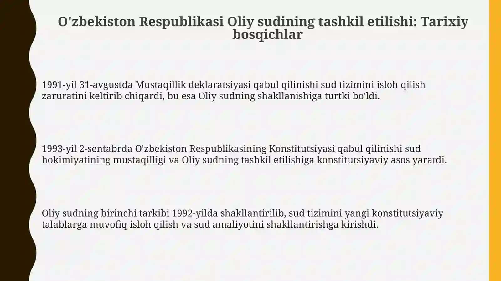 Oʻzbekiston Respublikasi Oliy sudishakllanishigenezi 3