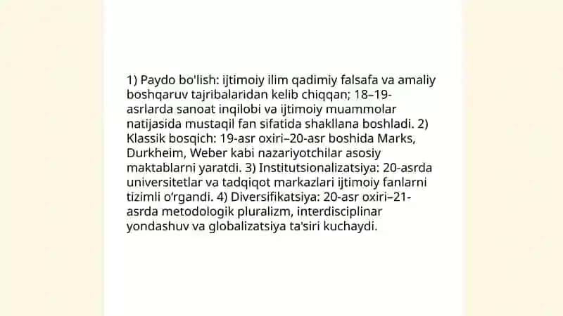 Ijtimoiy ilmining nazariy tarixiy asoslari 3