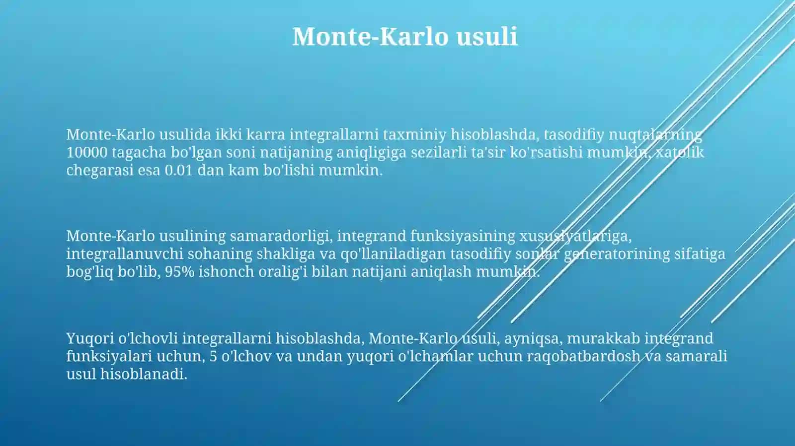 Matematik analiz fanidan ikki karrali integrallarni taqribiy hisoblash 3