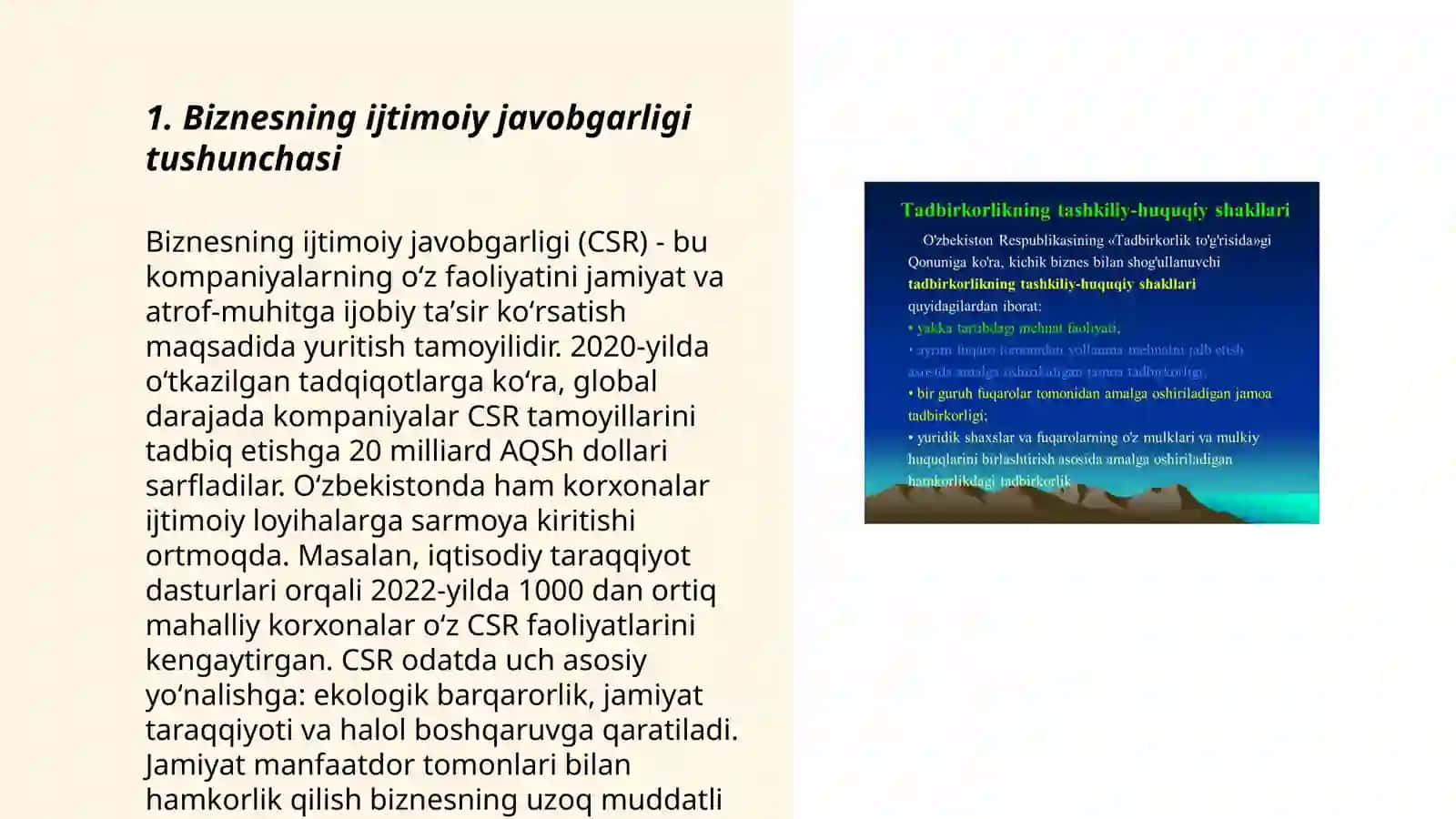 Biznesning ijtimoiy javobgarligi va ziddiyatli sabablari 3