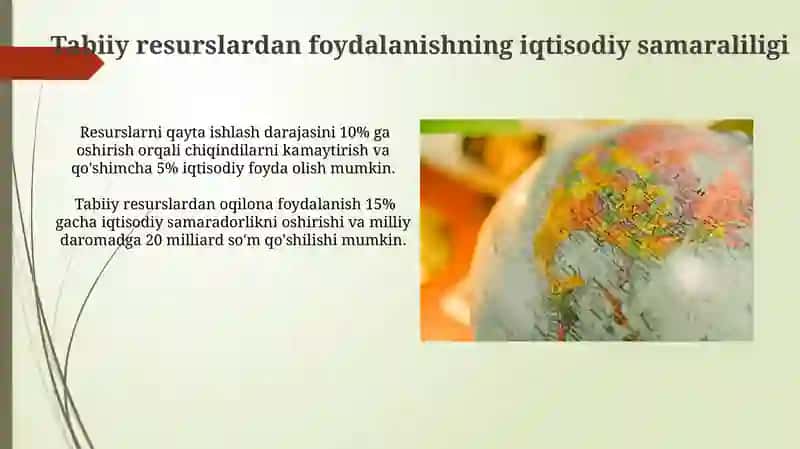 14-mavzu Tabiiy resurslarni iqtisodiy geografik órganish 3
