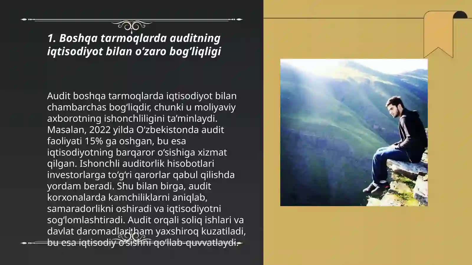 Boshqa tarmoqlarda audit fanining boshqa fanlar bilan o’zaro bog’liqligi 3