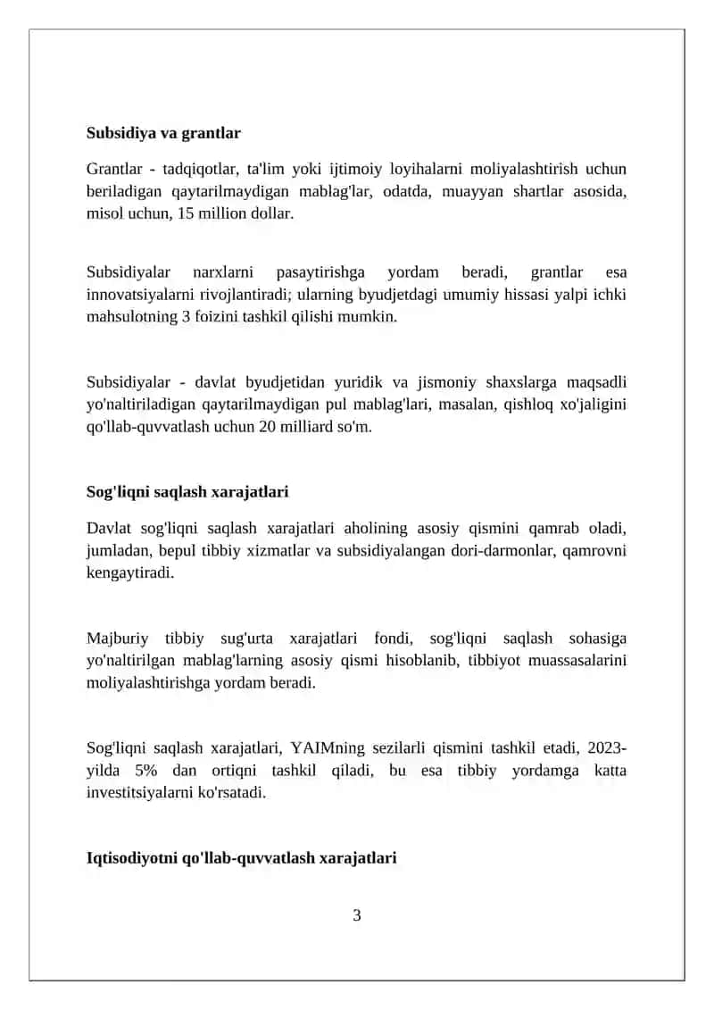 Byudjet xarajatlari va ularning turlari 3