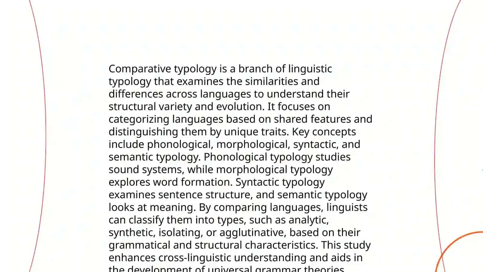 Comparative Typology as a Branch of Linguistics 3