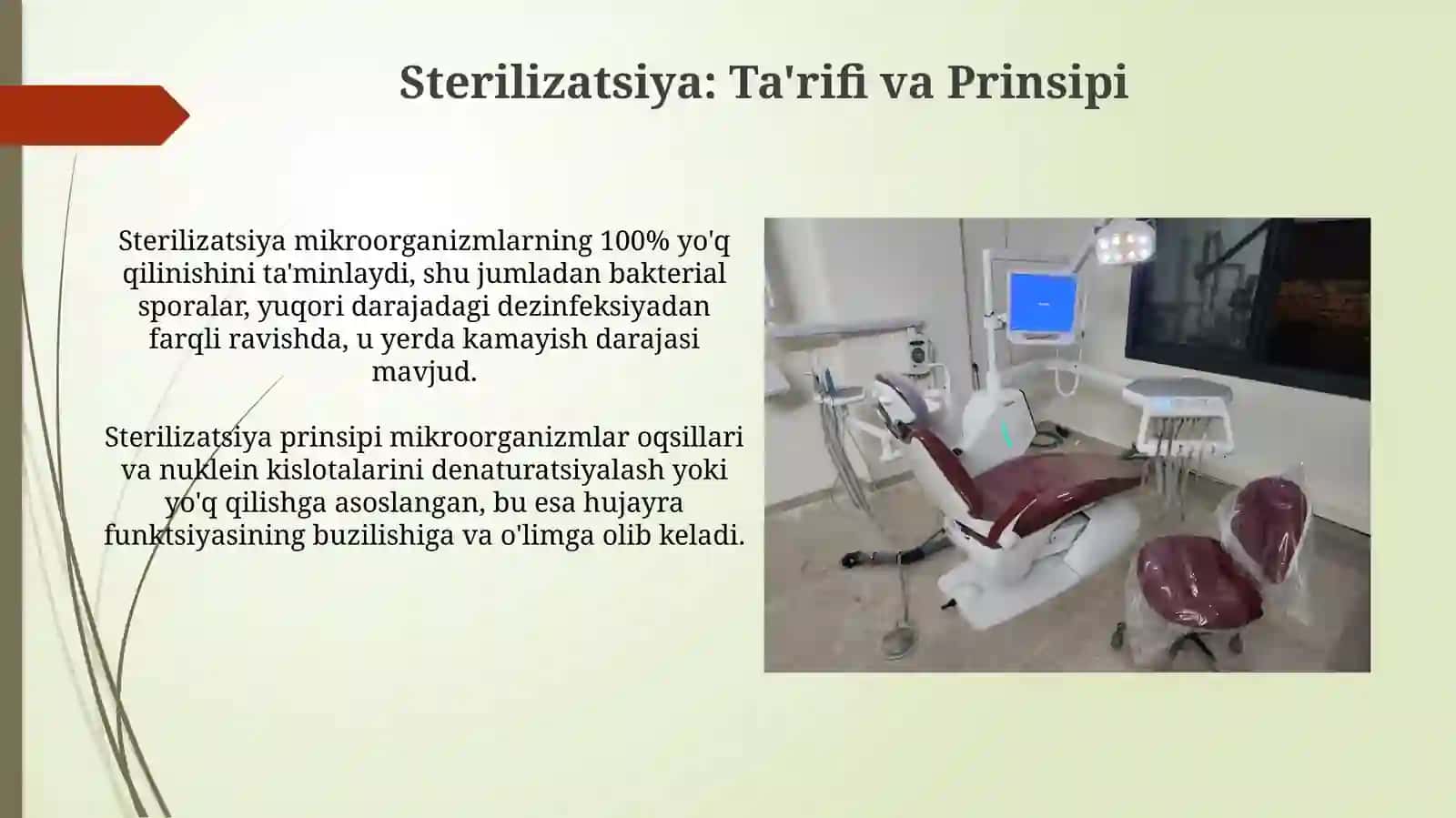 Sterilizatsiya va uning tamoyili. Stomatalogiya amaliyotda qolaniladigan sterilizatsiya usulari 3