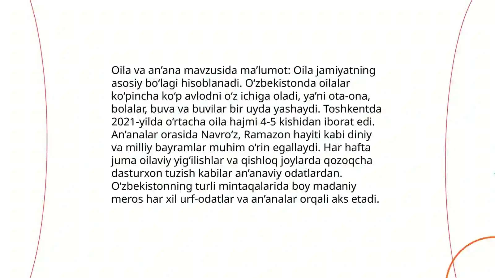Oila va an'ana 3