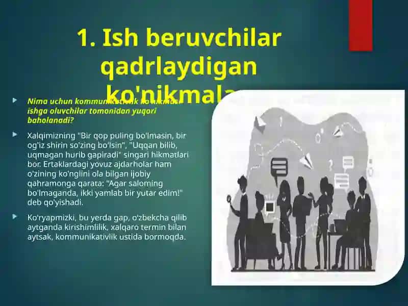 Hamkorlar va mijozlarda yaxshi taassurot hosil qilish usul va talablari 3