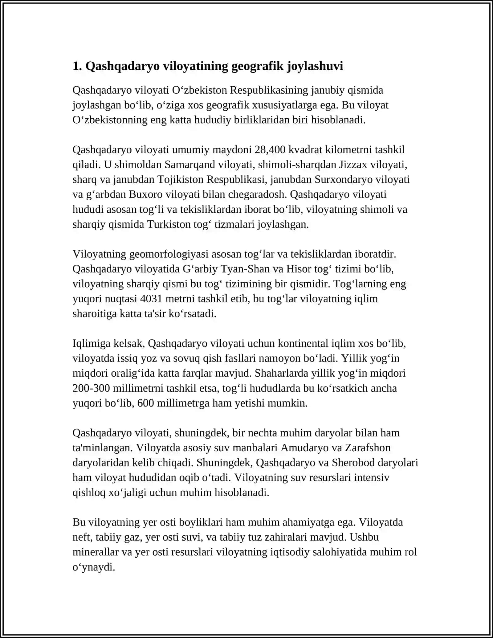 QASHQADARYO VILOYATI 3