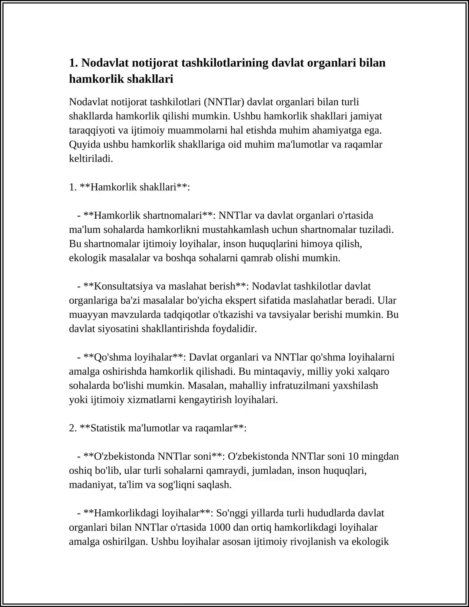 Nodavlat notijorat tashkilotlarining davlat organlari bilan hamkorlik shakllari 3