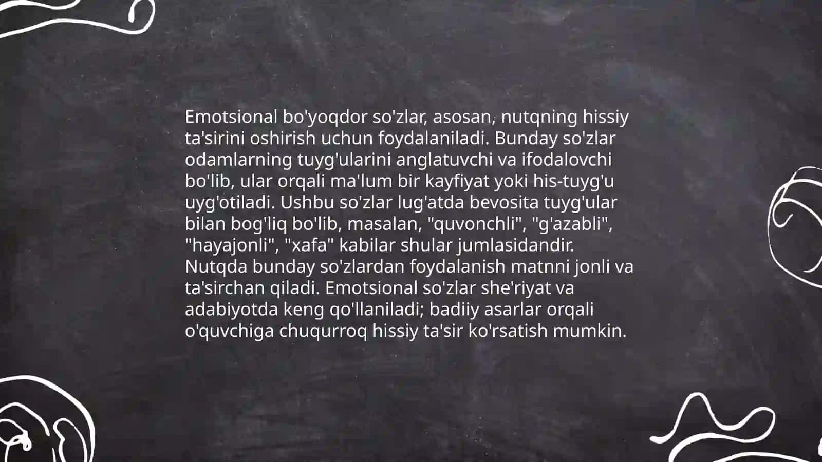 Emotsional-ekspressiv so'zlari 3