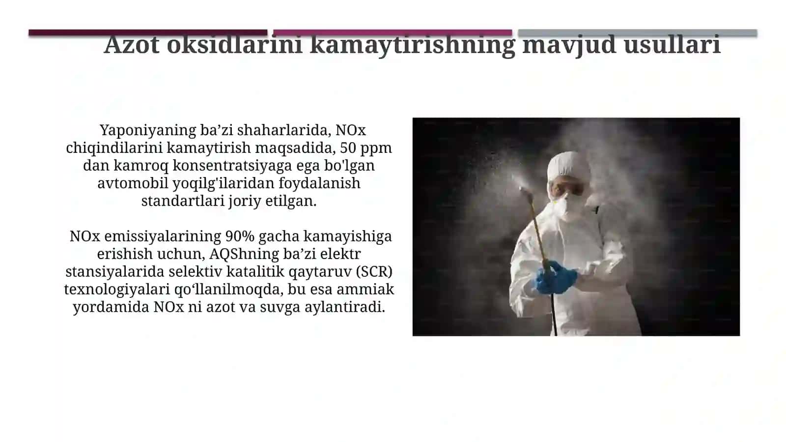 Atmosfera havosini azotoksidlaridantozalash 3