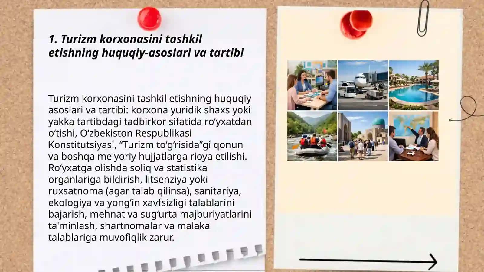 Turizm korxonalari faoliyatining tashkil etilishi 3