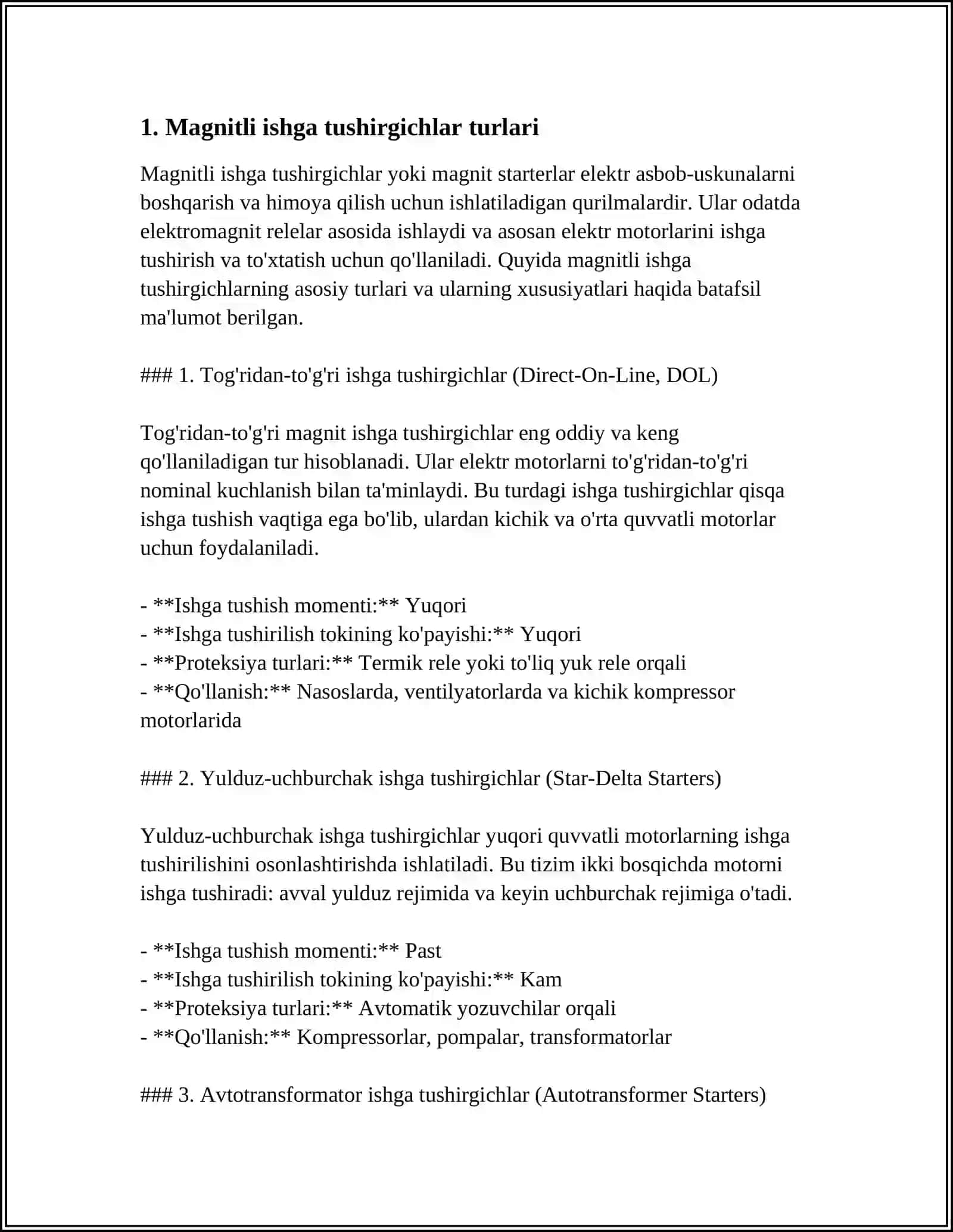 MAGNITLI ISHGA TUSHIRGICHLAR KONSTRUKSIYASI VA ISHLASH PRINSIPLARINI O‘RGANISH 3