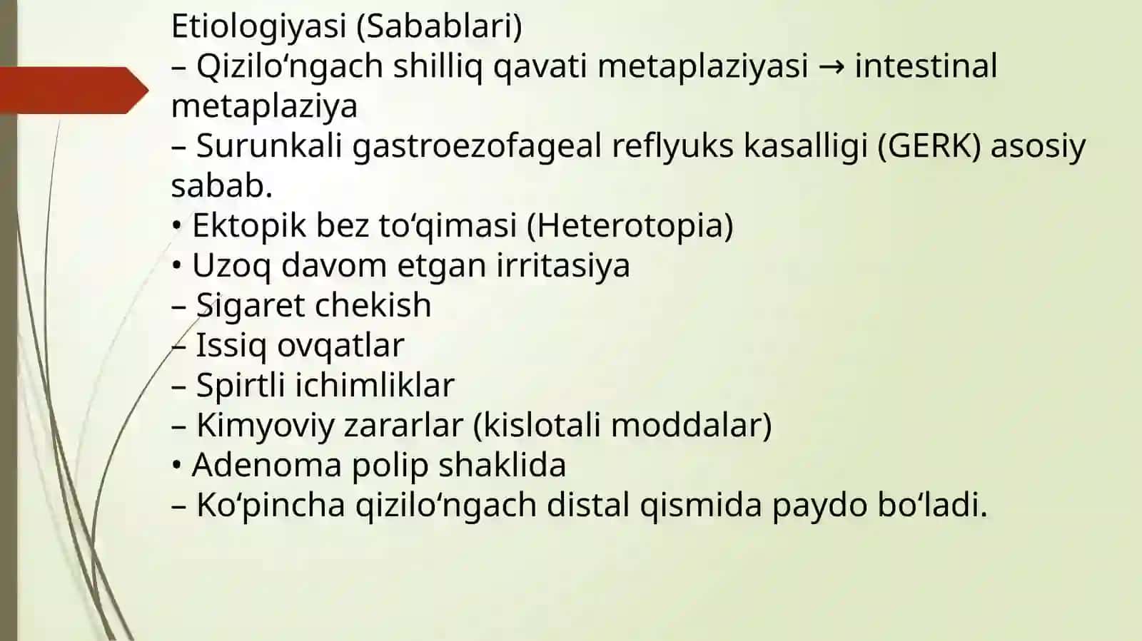 Qizilo‘ngach adenomasi (Adenoma oesophagi) 3