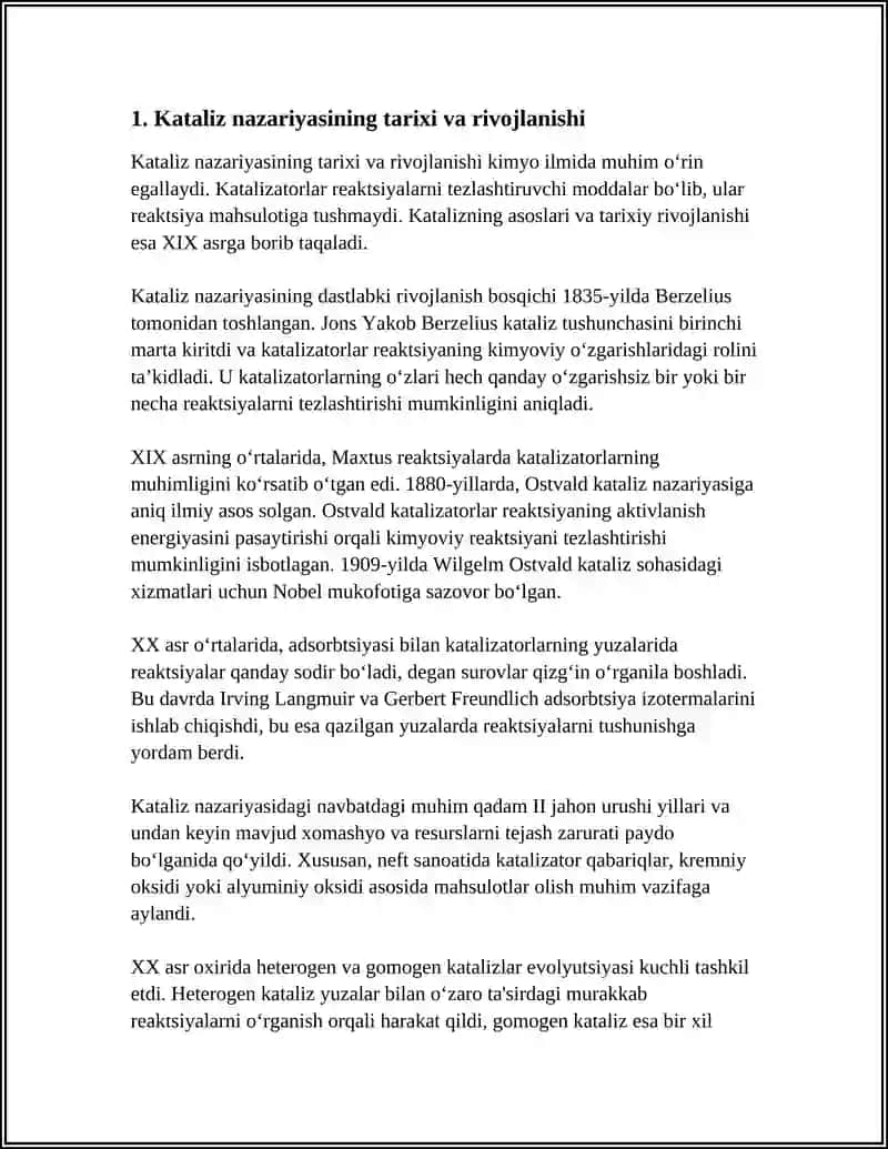 KATALIZ NAZARIYALARI 3
