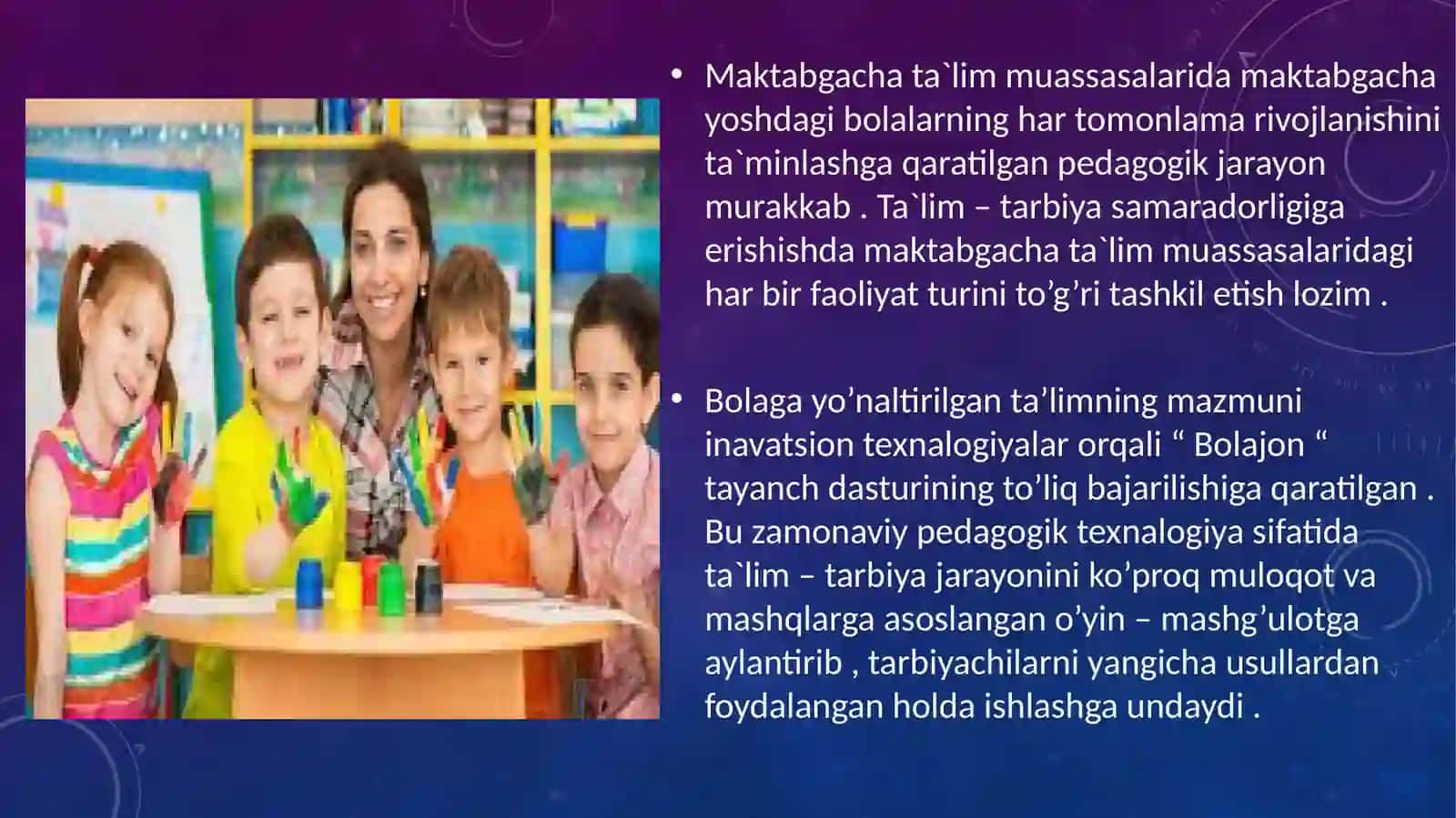 Maktabgacha ta'lim tizimining innovatsion faollik 3