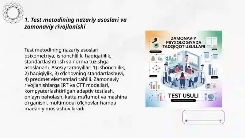 Zamonaviy psixologiya tarmoqlarida tadqiqot metodlari 3