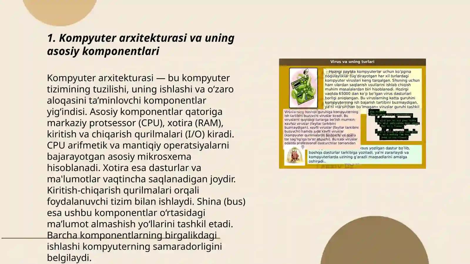 Kompyuterda axborotlarni qayta ishlashning arifmetik asoslari 3