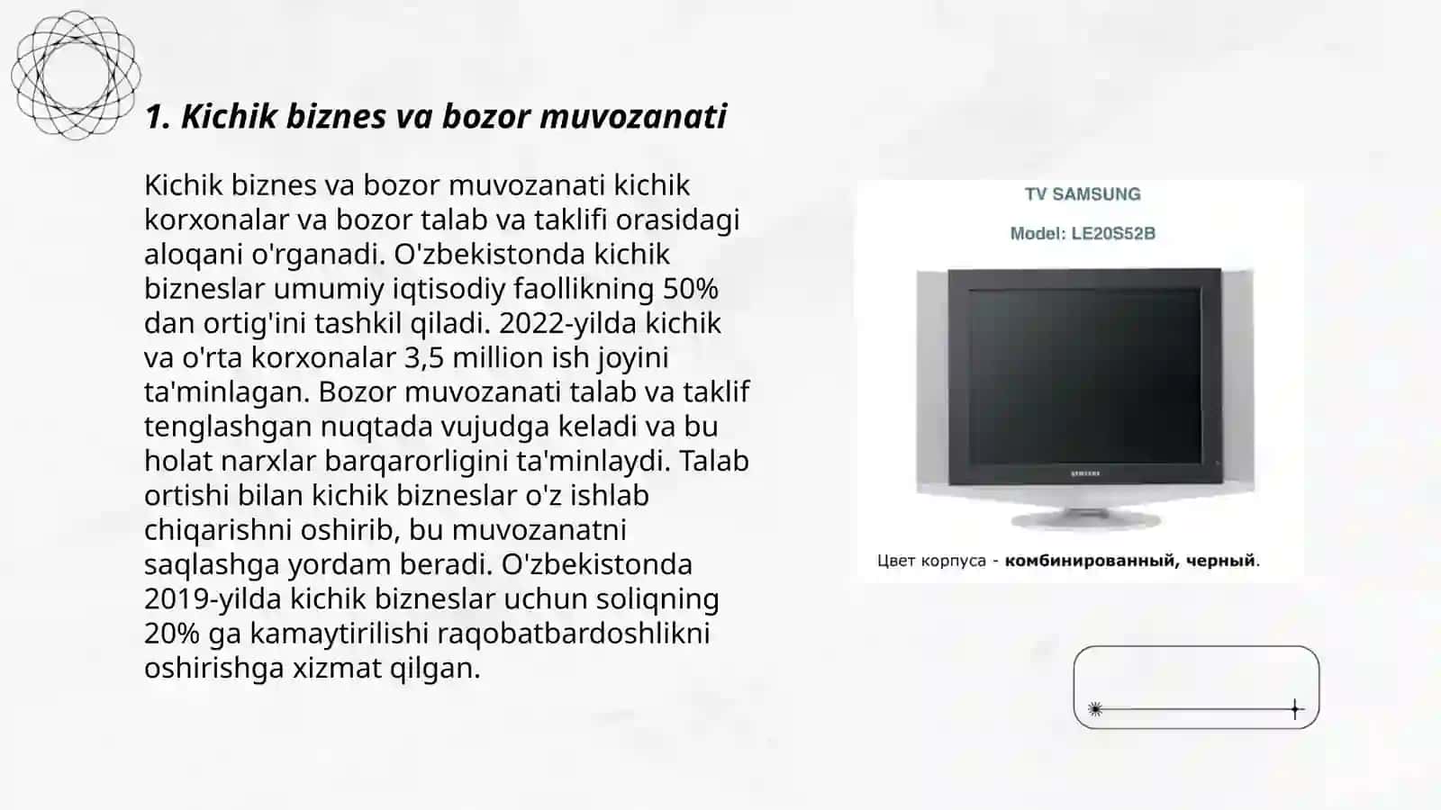 Kichik biznesda bozor muvozanati va davlatning narx siyosati 3