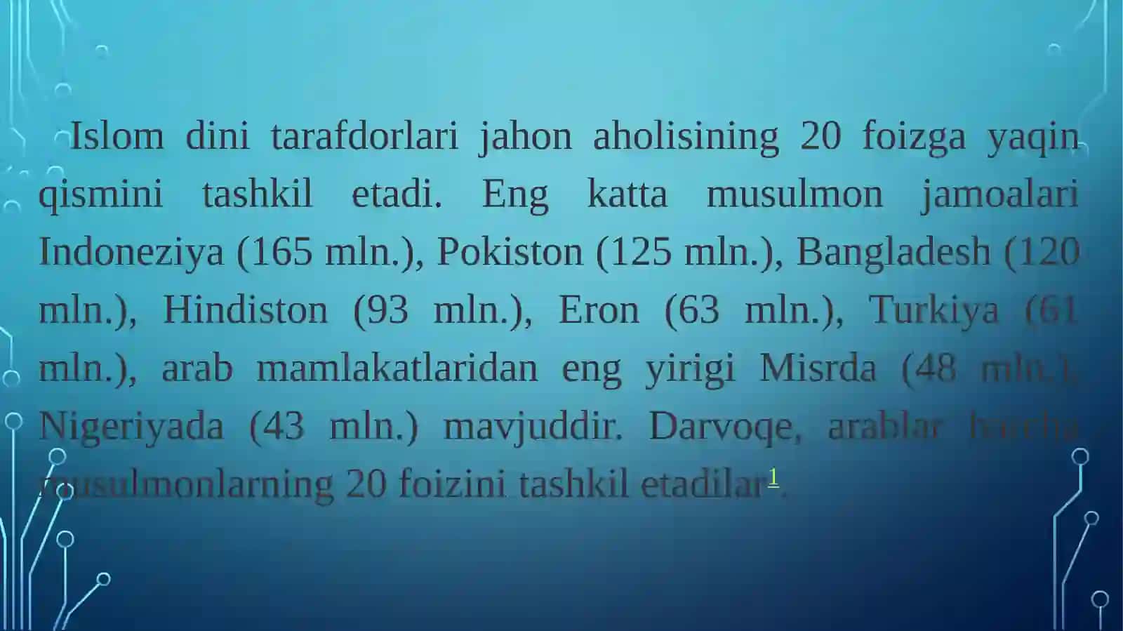 Islom tafakkuri va madaniyatining shakllanish bosqichlari 3