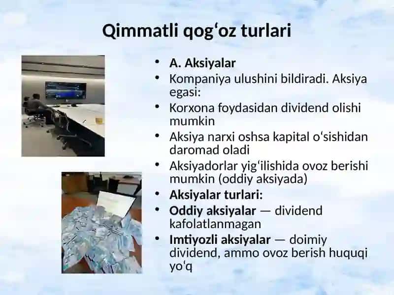 Qimmatliq og‘ozlar bozori va unga investitsiyalar 3