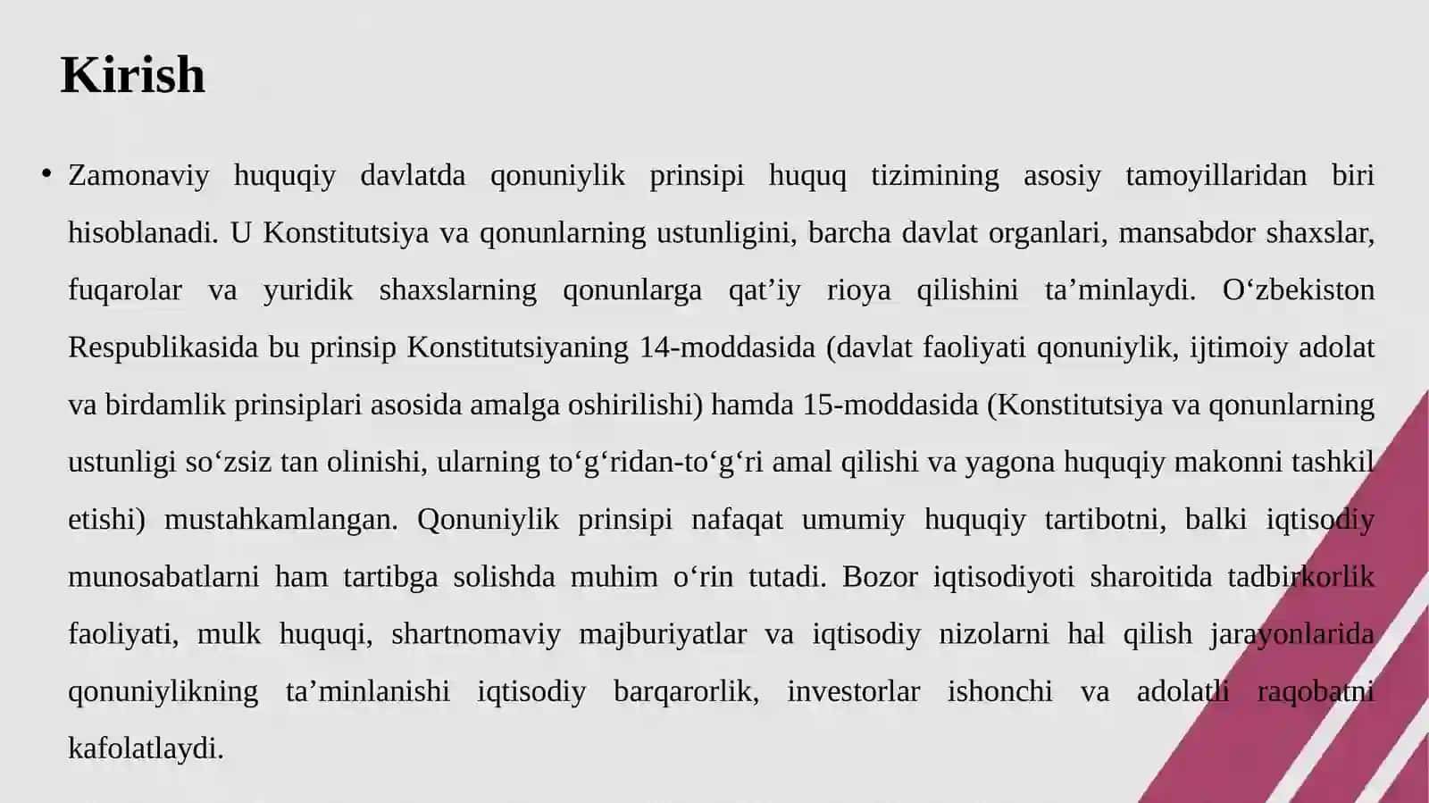 Qonuniylik prinsipining iqtisodiy sud amaliyotida qo‘llanilishi 3