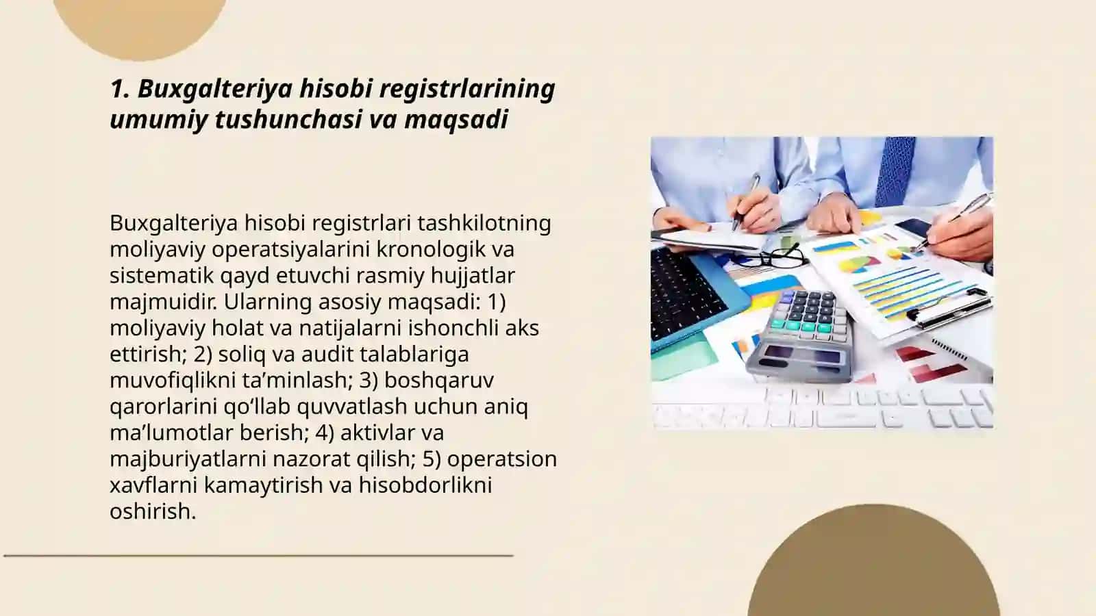 Buxgalteriya hisobi registrlari haqida tushuncha va ularning ahamiyati 3