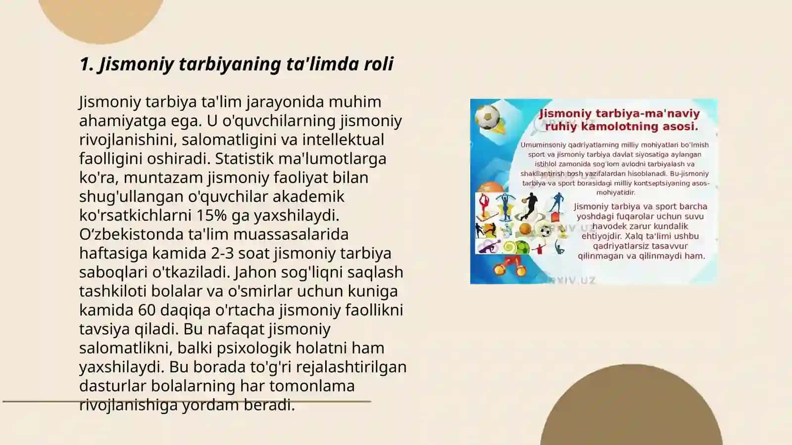 Jismoniy tarbiyaning ta'lim muassasalarida integratsiyasi 3