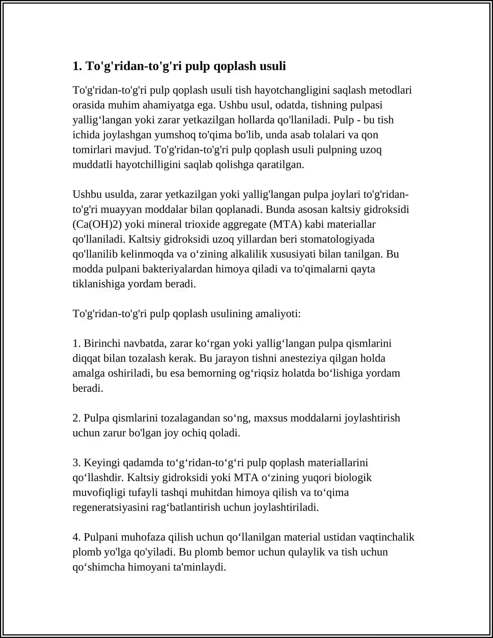 TISH HAYOTCHANLIGINI SAQLASH USLUBLARI 3
