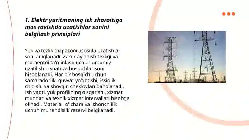 Elektr yuritmaning mexanik qismining uztishlar sonini aniqlash 3