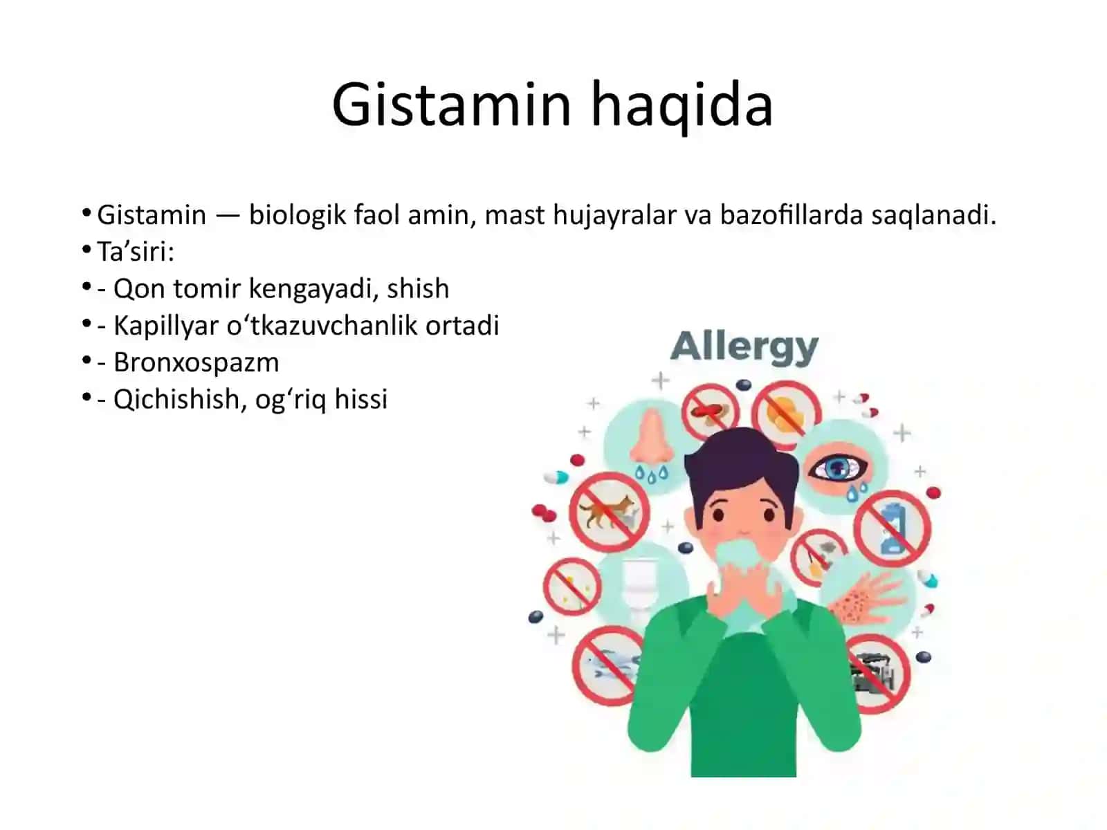 ALLERGIYAGA QARSHI VOSITALAR (ANTIHISTAMIN PREPARATLAR) 3