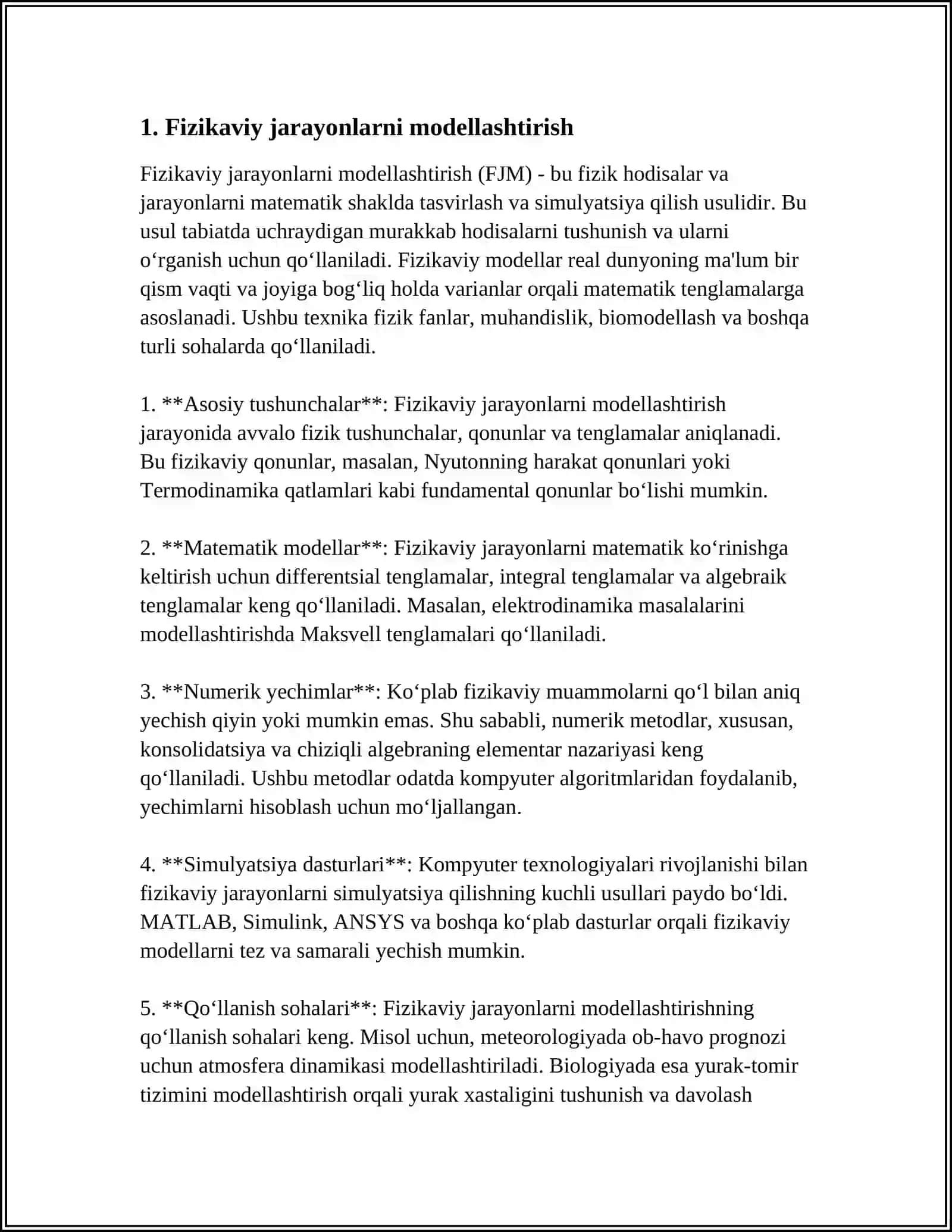 FIZIK VA MATEMATIK MODELLASHTIRISH 3
