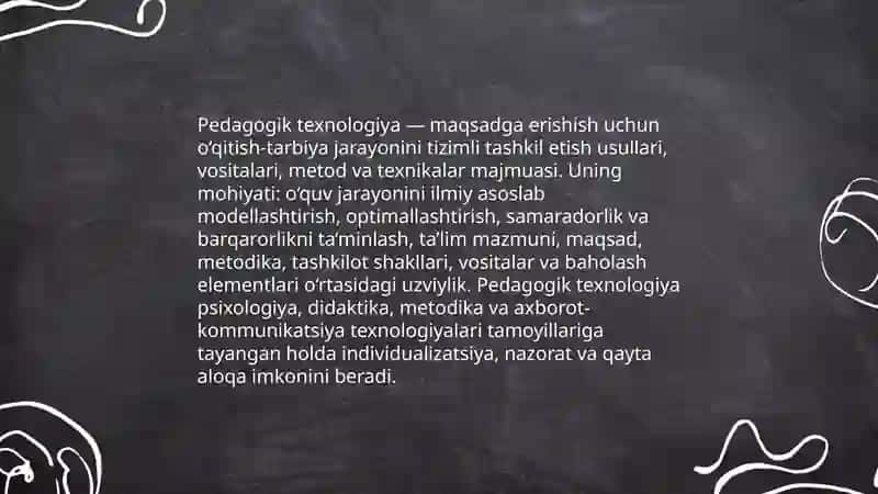 Pedagogik texnologiyaning ilmiy asoslari 3