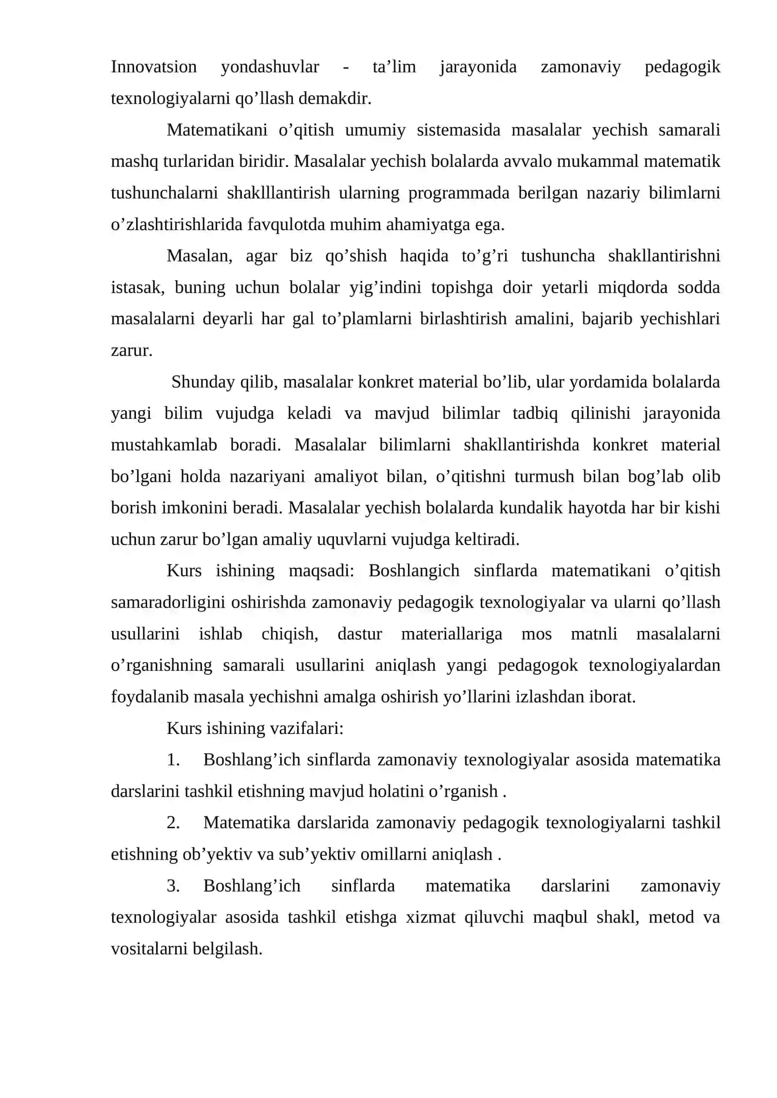 Matnli masalalar turlari, matnli masalar yechish jarayonini modellashtirish 3