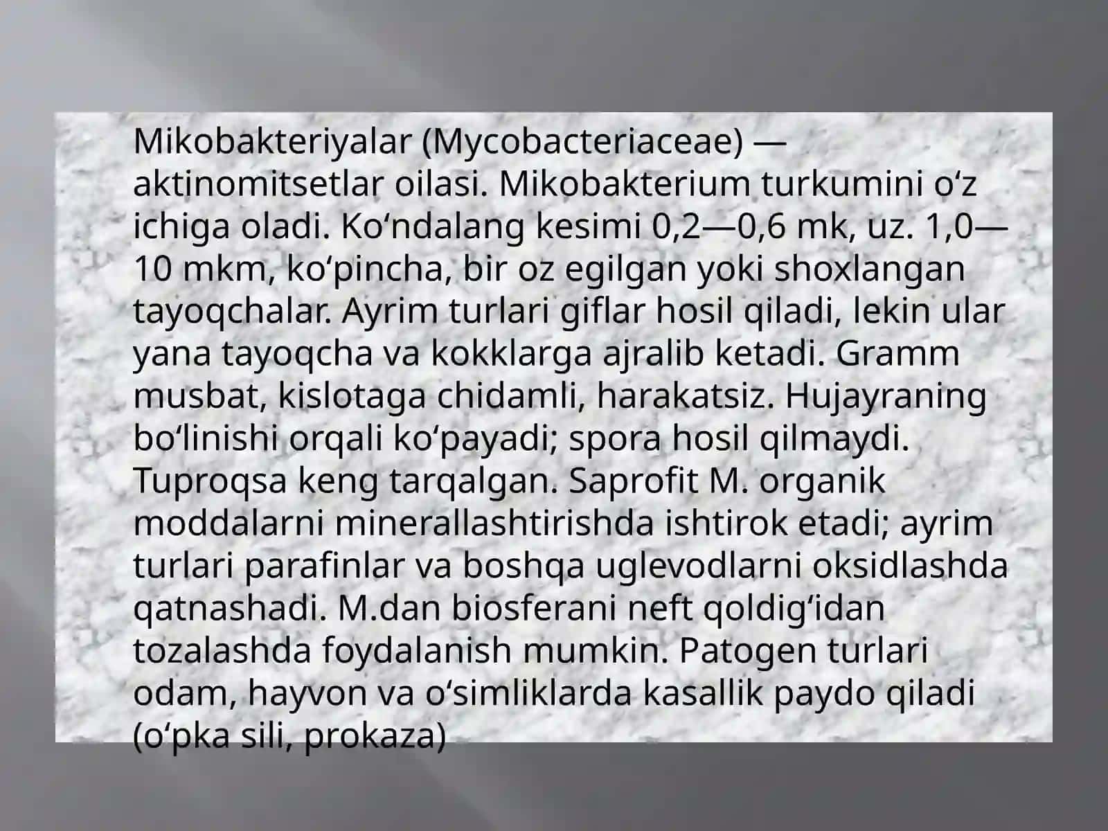 Atipik mikobakteriyalar va ularning amaliyotdagi ahamiyati 3