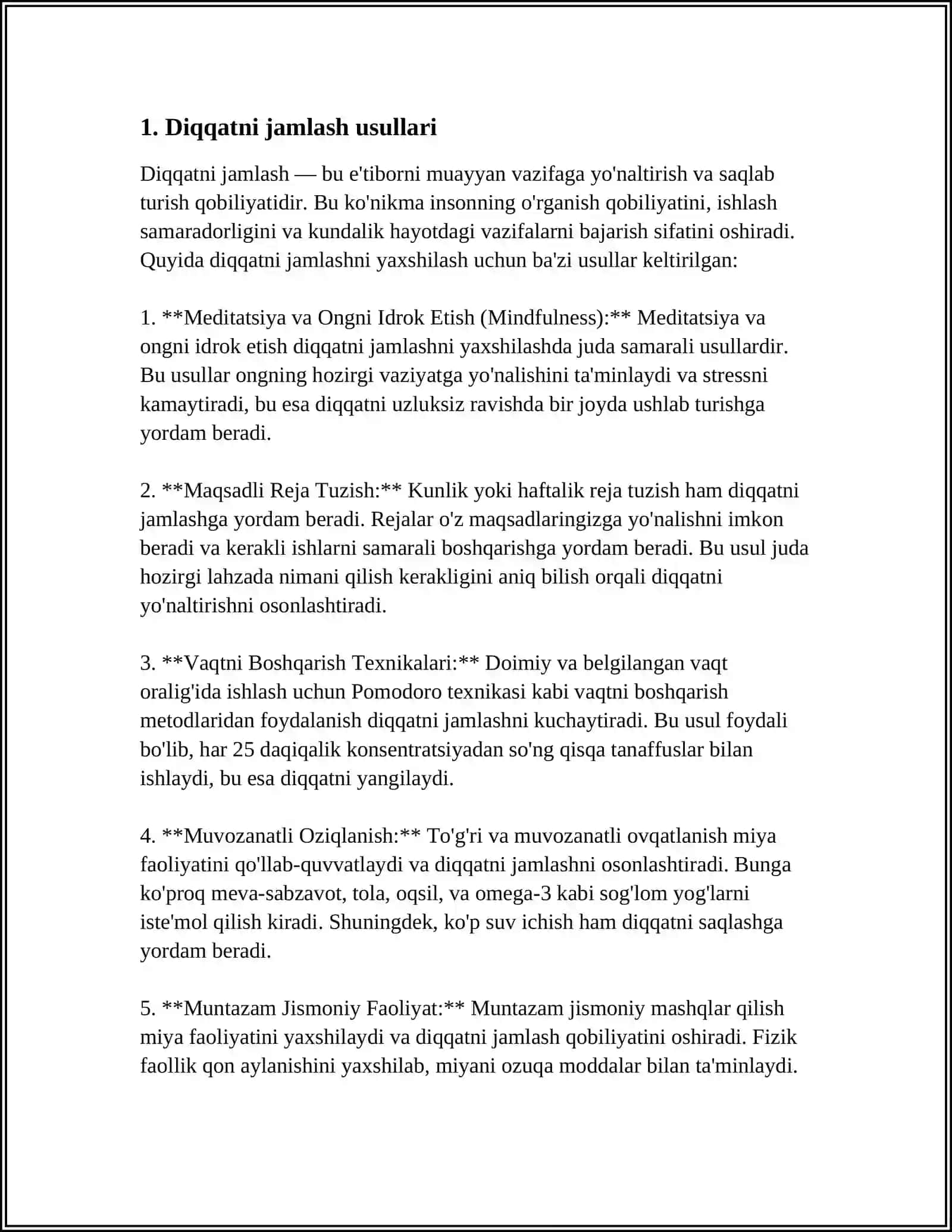 AQLI ZAIF ÕQUVCHILARNING DIQQATI VA IDROKINING IMKONIYATLARI.SWOT TAHLILI 3