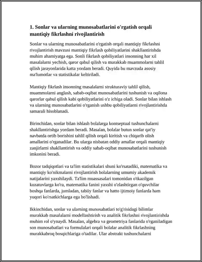 BOSHLANG'ICH SINFLARDA MATEMATIK MANTIQNI RIVOJLANTIRISH 3