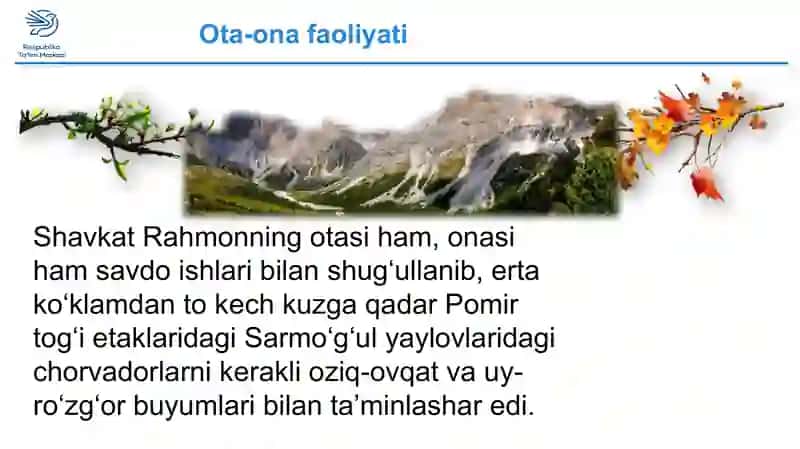 Adabiyot fanidan ma'ruzalar 3