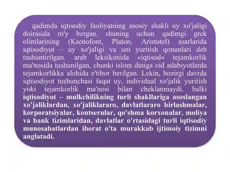 Iqtisodiyotning boshmasalasi 3