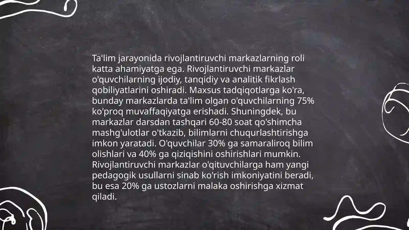 Rivojlantiruvchi markazlarda ta'lim jarayonlarining boğliqligi va öziga xosligi 3