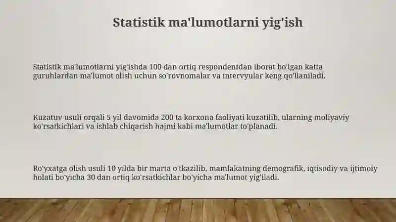 Statistik jamlash va guruhlash 3