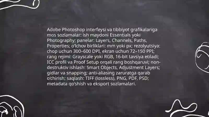Abdobe Photoshop dasturida tibbiyotga oid grafik malumotlar yaratiw 3